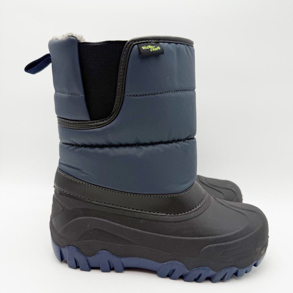 Western Chief Kids Snowball Winter Boots US 2 EU 33 Navy EUC